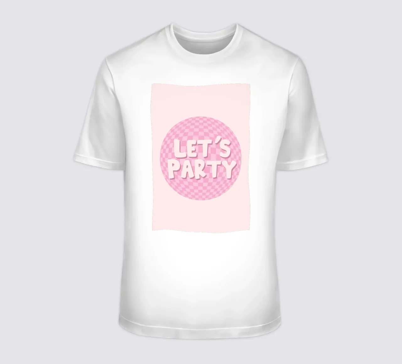 Lets Party Print | Retro Checkerboard Art camiseta de NorwesClub