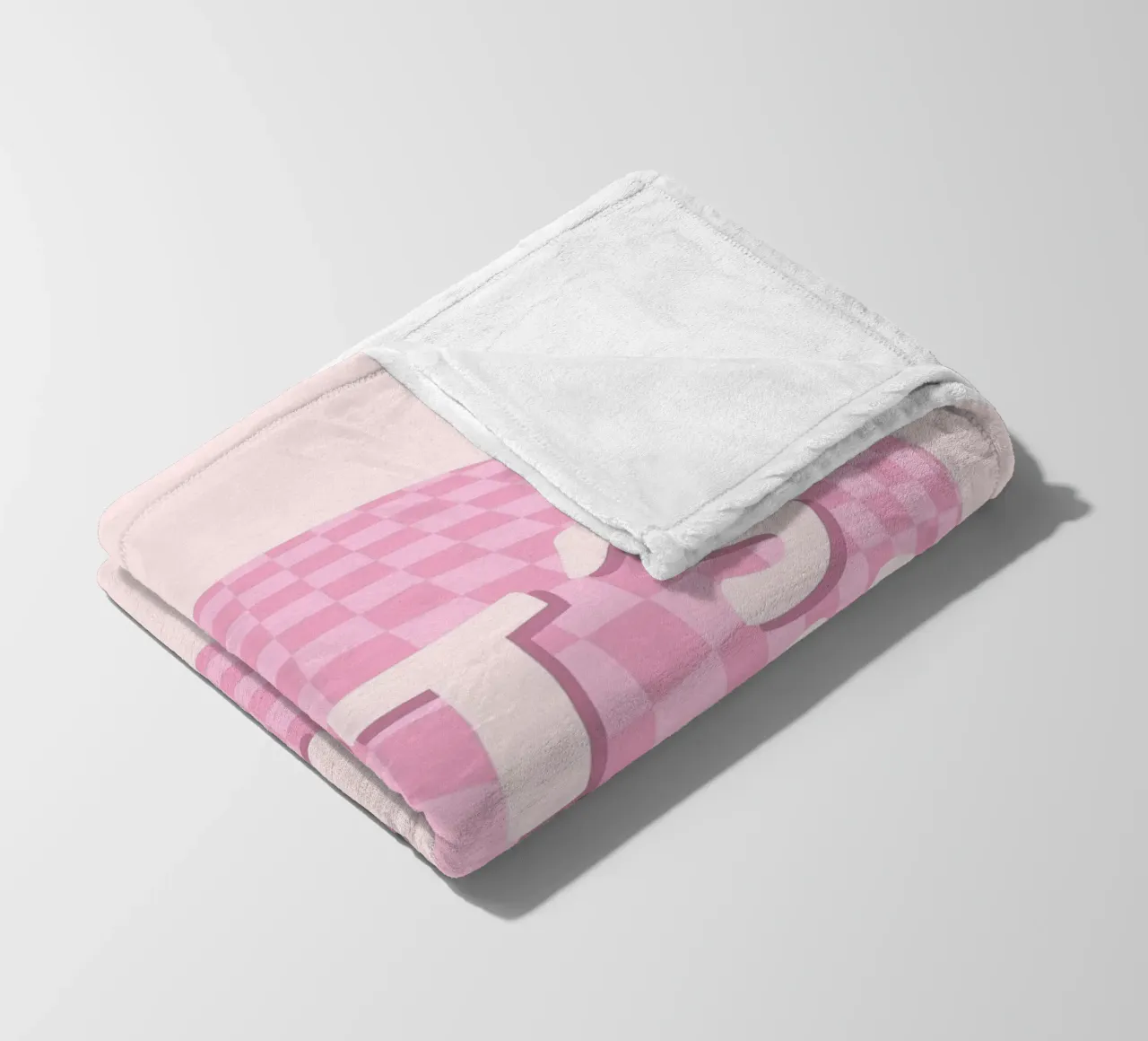 Lets Party Print | Retro Checkerboard Art fleece blanket by NorwesClub