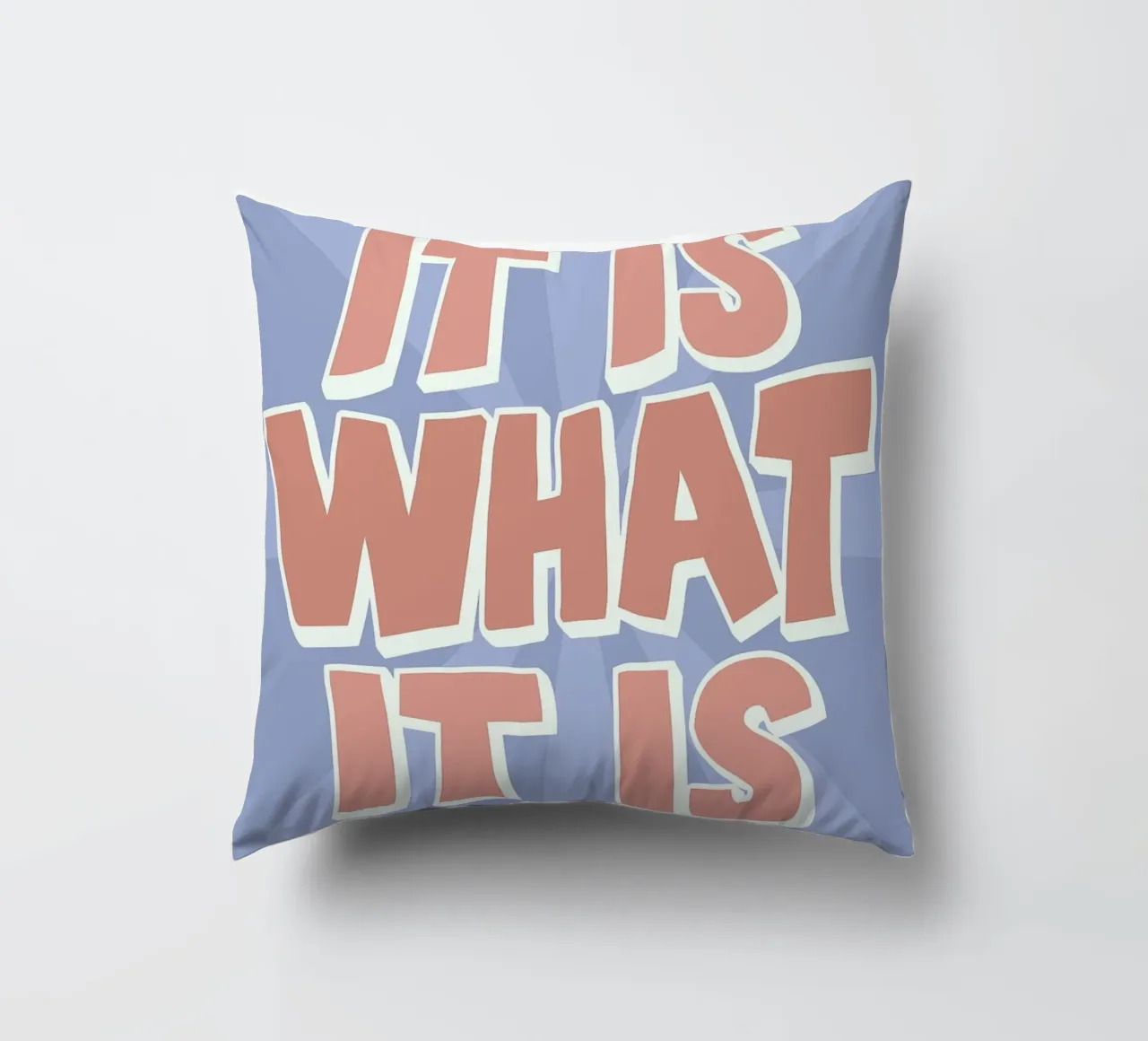 It Is What It Is Stampa - Citazioni grafiche retrò cuscino da NorwesClub