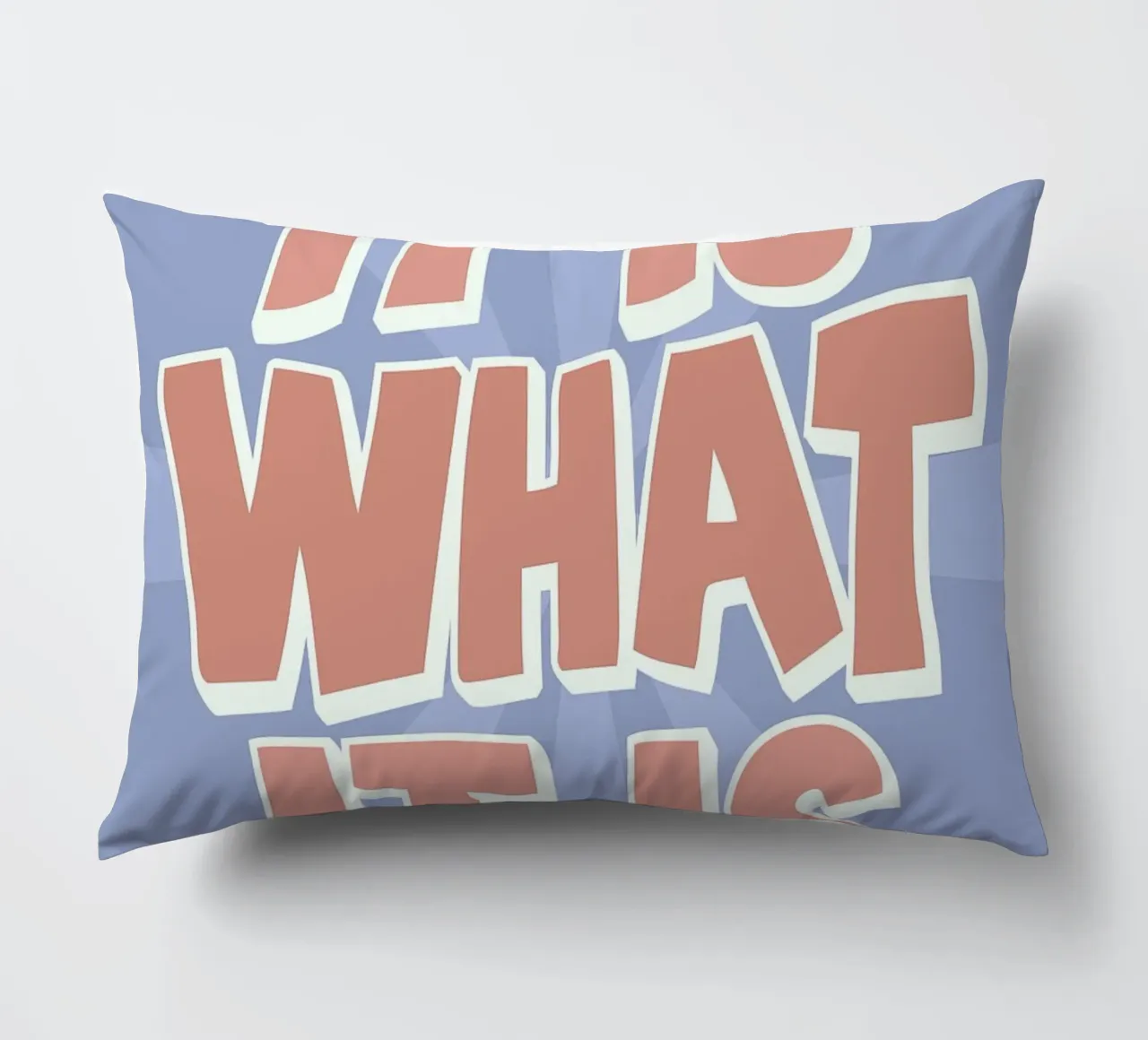 It Is What It Is Stampa - Citazioni grafiche retrò cuscino da NorwesClub