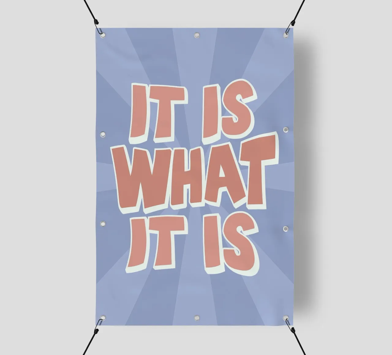 It Is What It Is Stampa - Citazioni grafiche retrò telo in pvc da NorwesClub