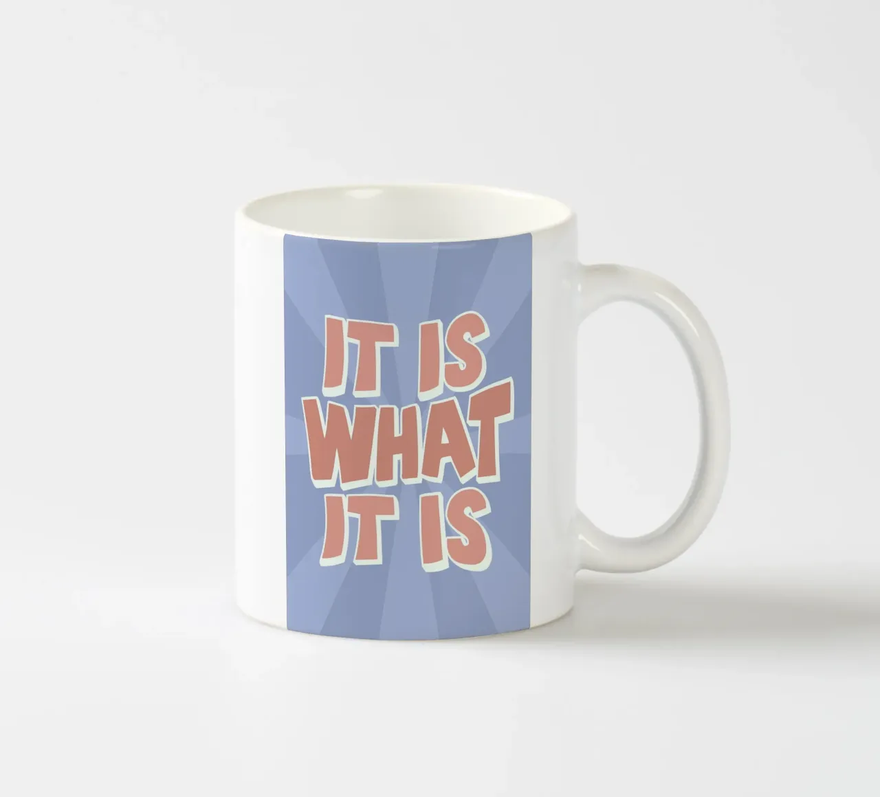 It Is What It Is Stampa - Citazioni grafiche retrò tazza in ceramica da NorwesClub
