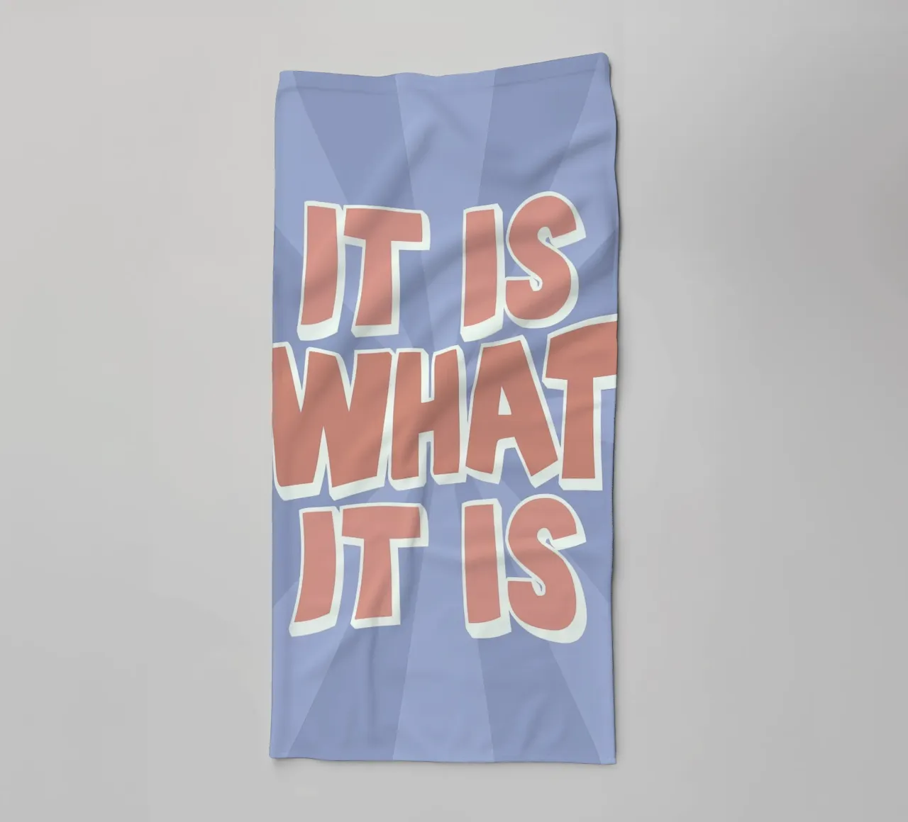 It Is What It Is Print | Retro Graphic Quote Art towel by NorwesClub