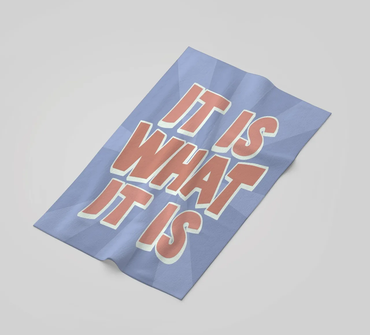 It Is What It Is Stampa - Citazioni grafiche retrò telo mare da NorwesClub