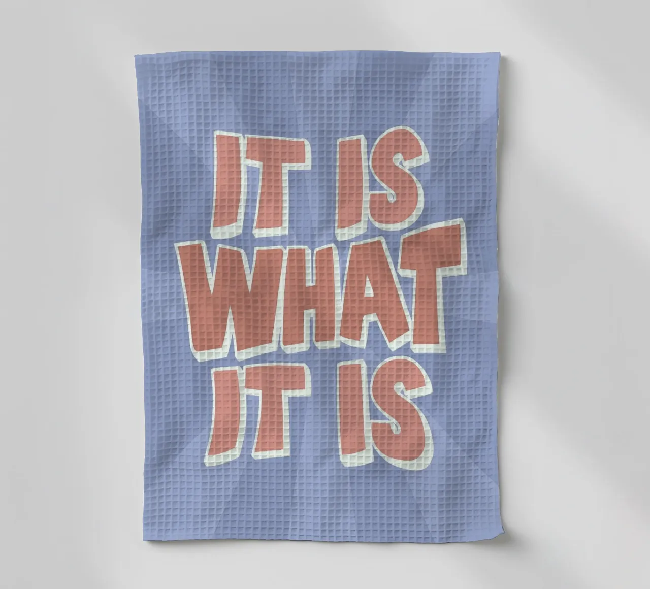 It Is What It Is Print | Retro Graphic Quote Art paño de cocina de NorwesClub