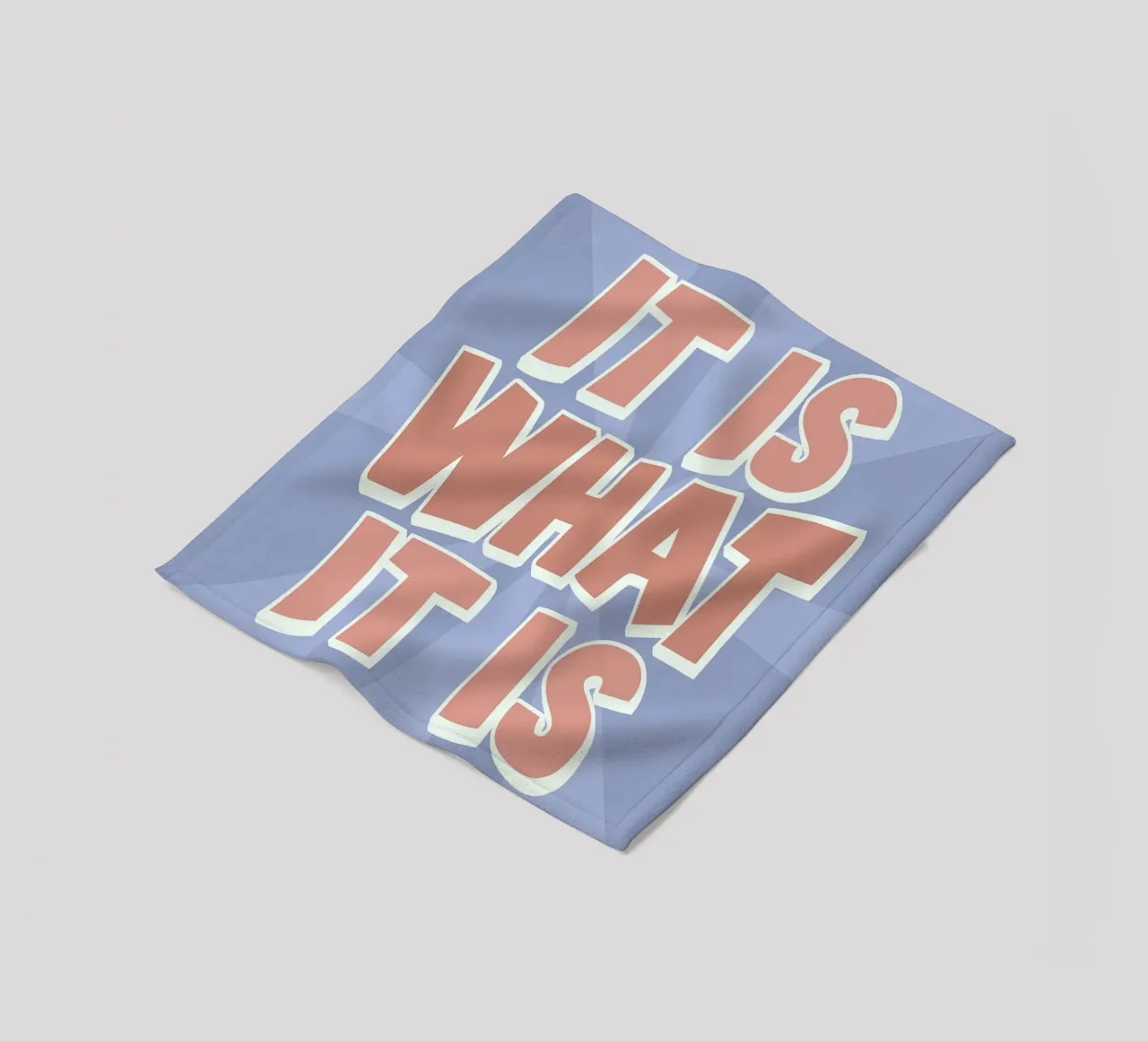 It Is What It Is Stampa - Citazioni grafiche retrò coperta in pile da NorwesClub