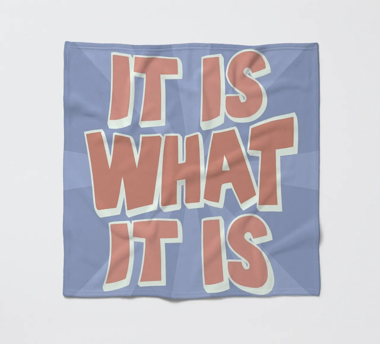 It Is What It Is Stampa - Citazioni grafiche retrò coperta in pile da NorwesClub