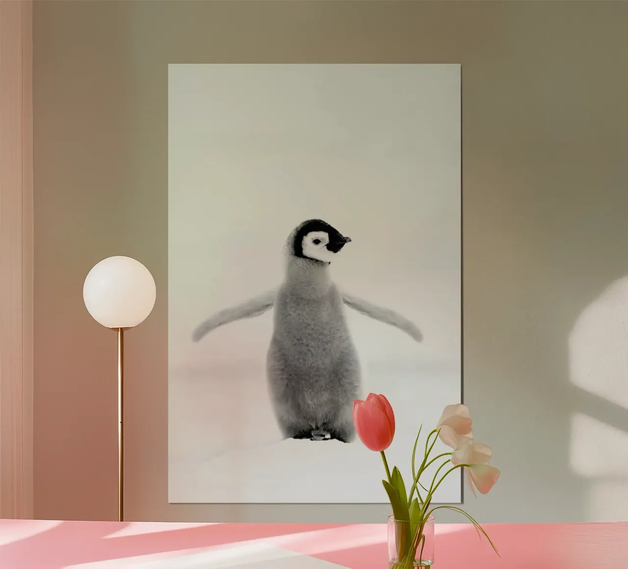 Lone Penguin carta hahnemühle da Natural Kingdom
