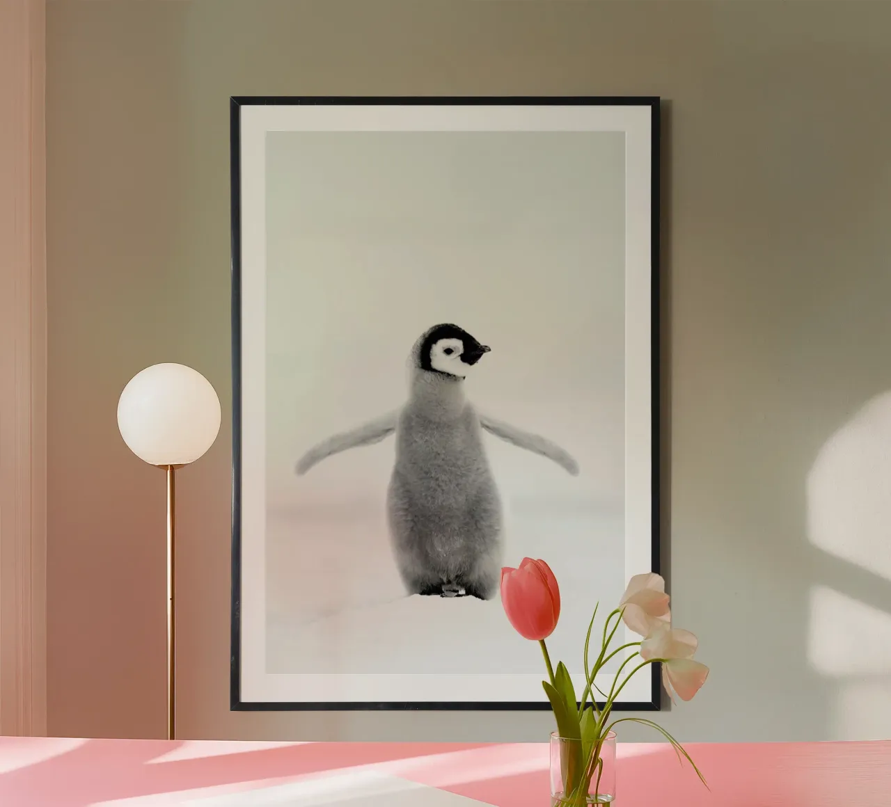 Lone Penguin carta hahnemühle da Natural Kingdom