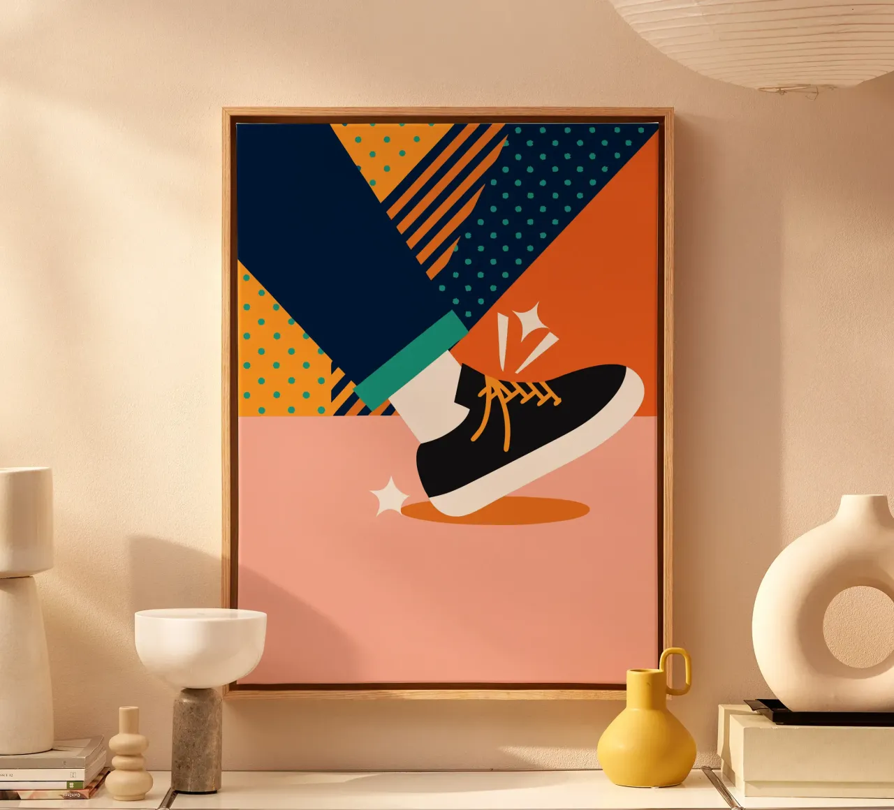 Scarpa tela con Cornice a cassetta da LOOK DIFFERENT