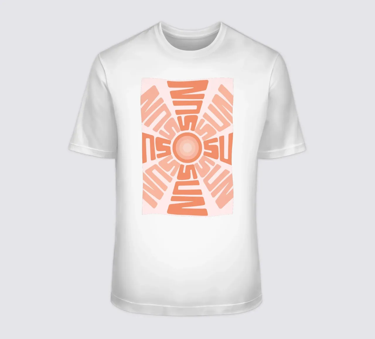 SUN Text Art Sun Print | Aesthetic Graphic Design t-shirt by NorwesClub