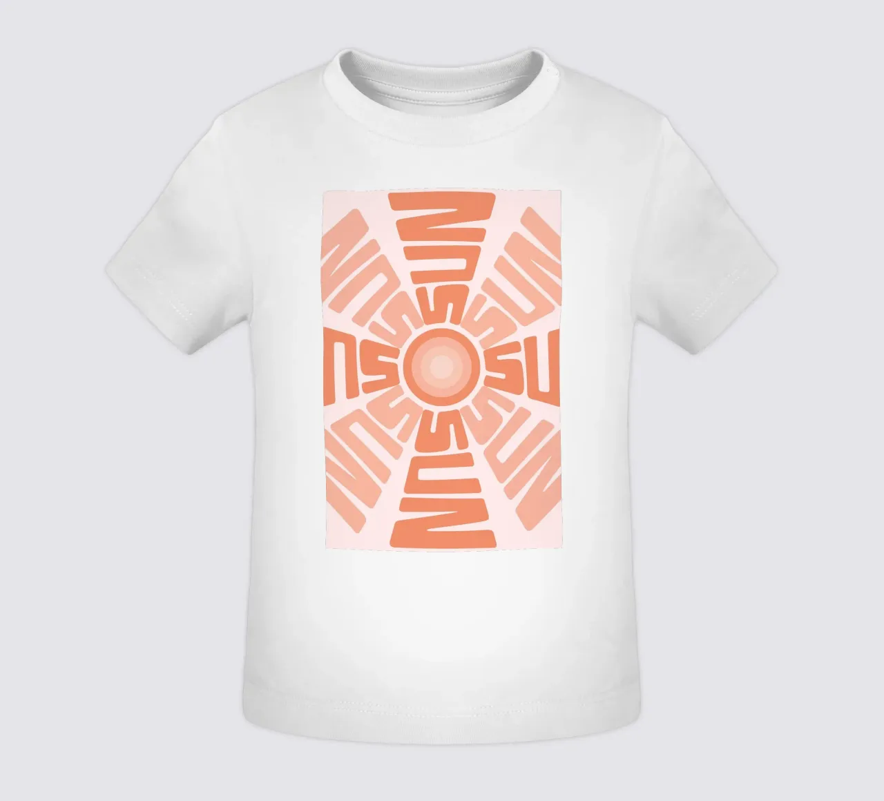 SUN Text Art Sun Print | Design grafico estetico maglietta neonato da NorwesClub