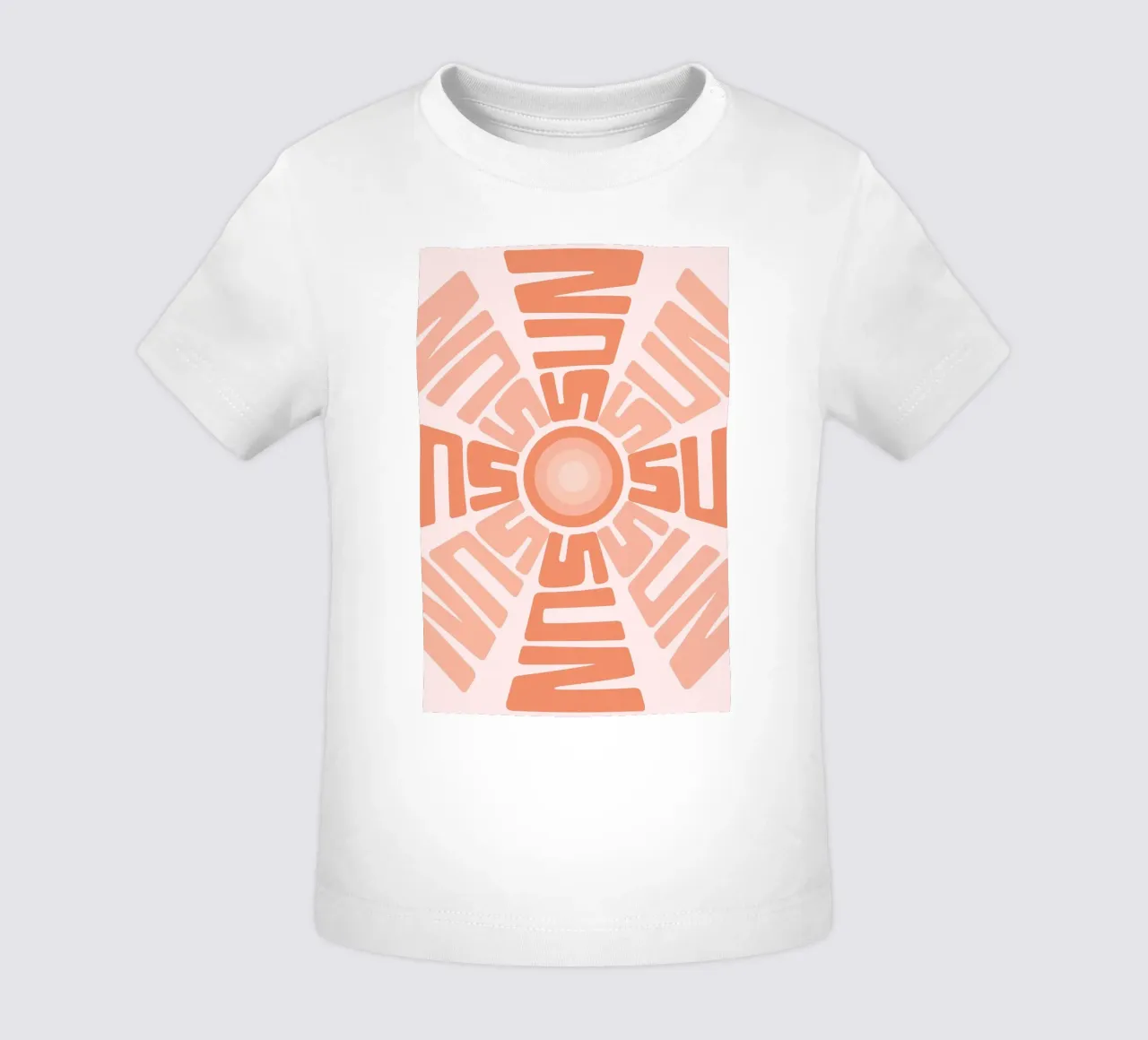 SUN Text Art Sun Print | Aesthetic Graphic Design baby t-shirt by NorwesClub