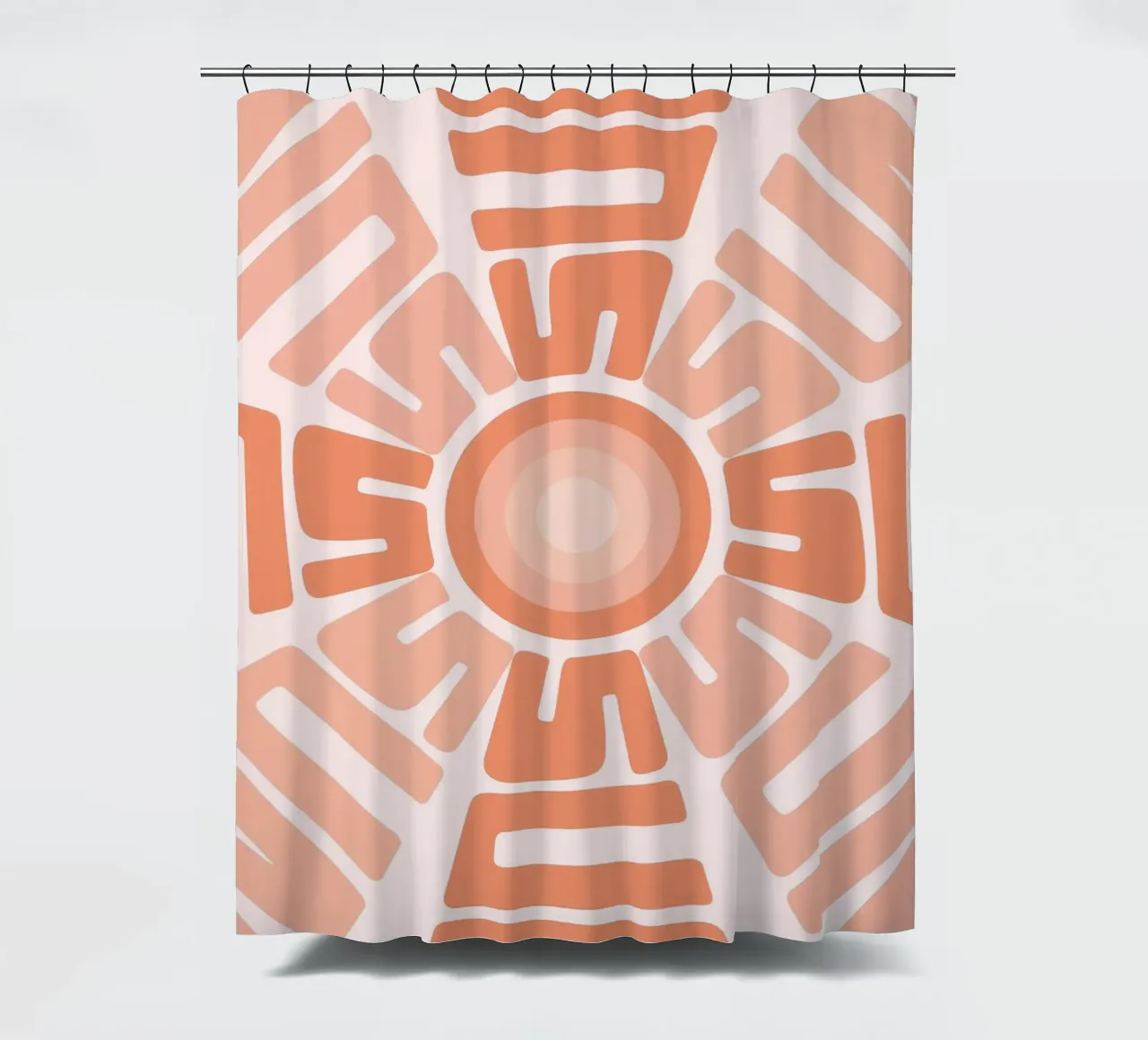 SUN Text Art Sun Print | Design grafico estetico tenda da doccia da NorwesClub