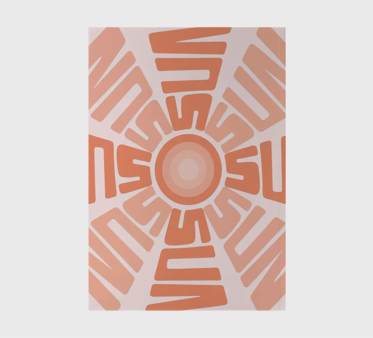 SUN Text Art Sun Print | Design grafico estetico diario da NorwesClub