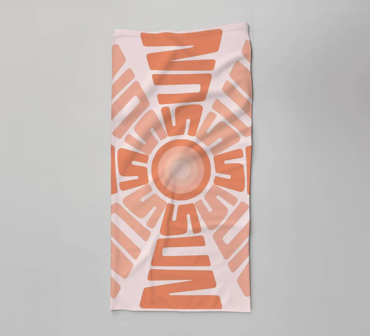 SUN Text Art Sun Print | Design grafico estetico asciugamano da bagno da NorwesClub