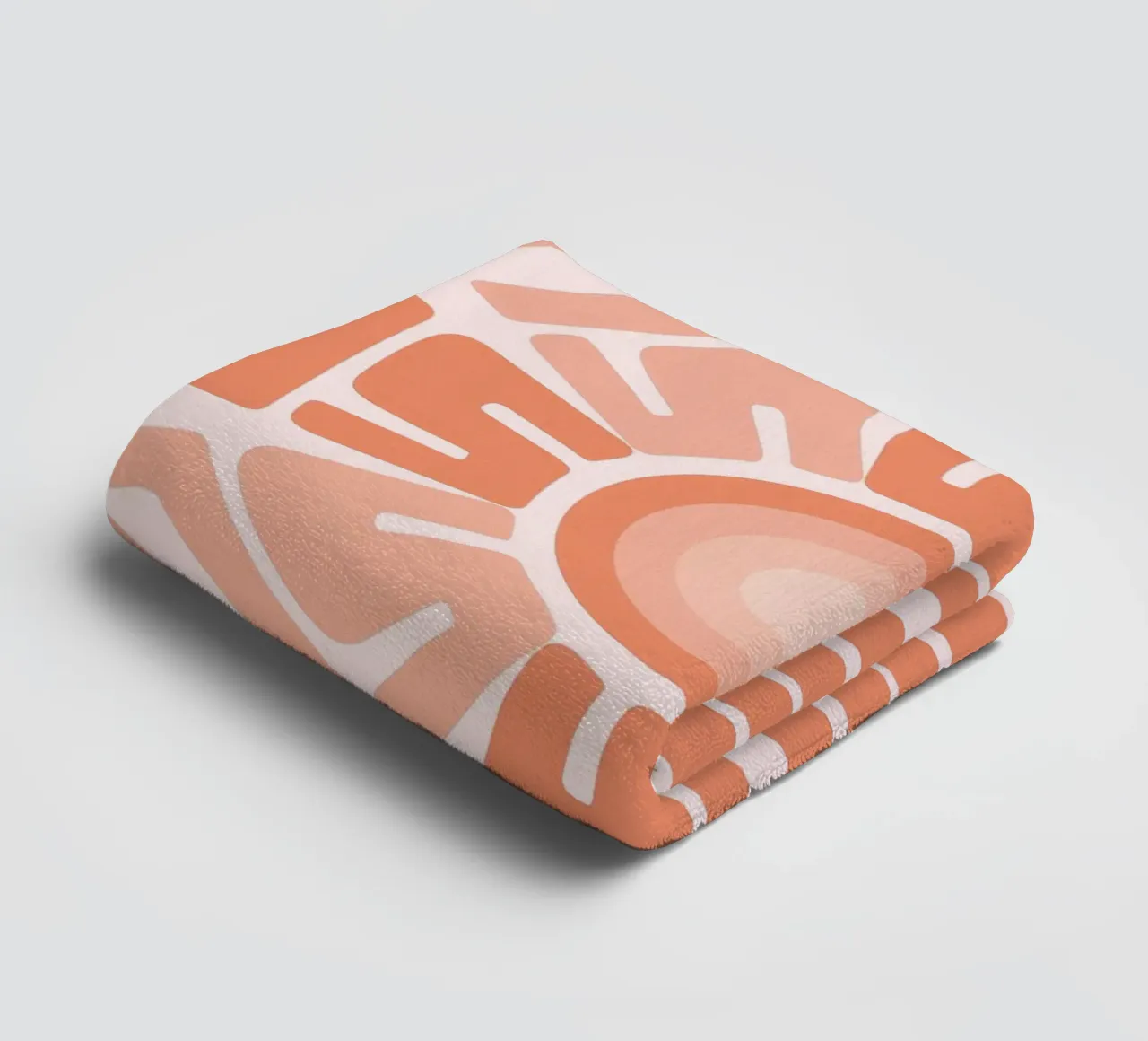 SUN Text Art Sun Print | Design grafico estetico asciugamano da bagno da NorwesClub