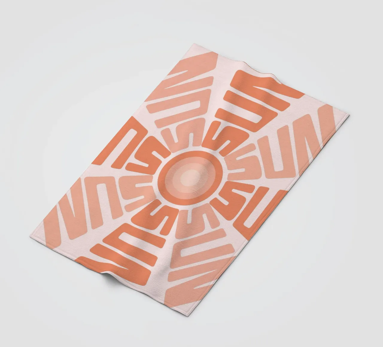 SUN Text Art Sun Print | Design grafico estetico coperta in pile da NorwesClub