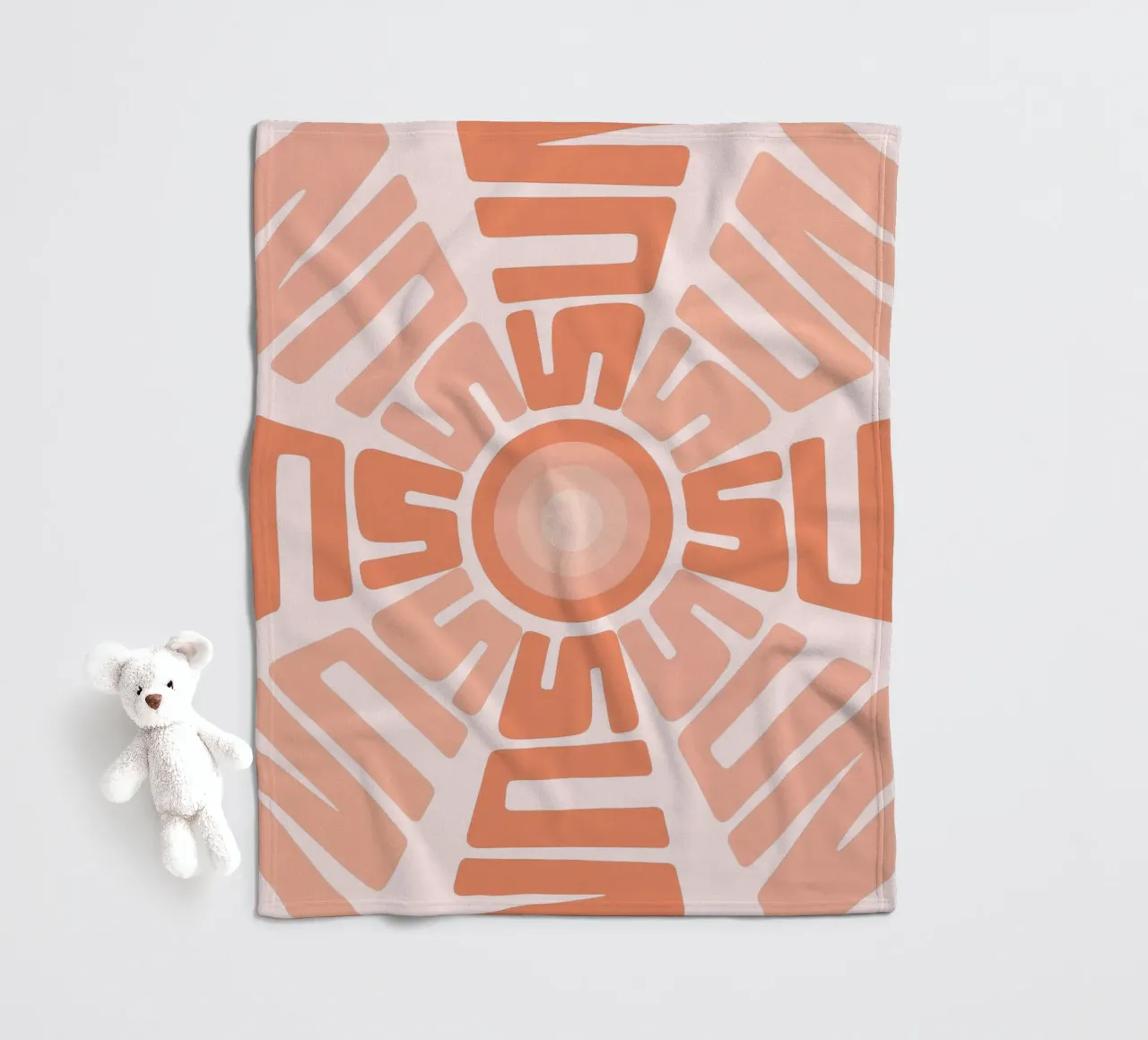SUN Text Art Sun Print | Aesthetic Graphic Design fleece blanket by NorwesClub
