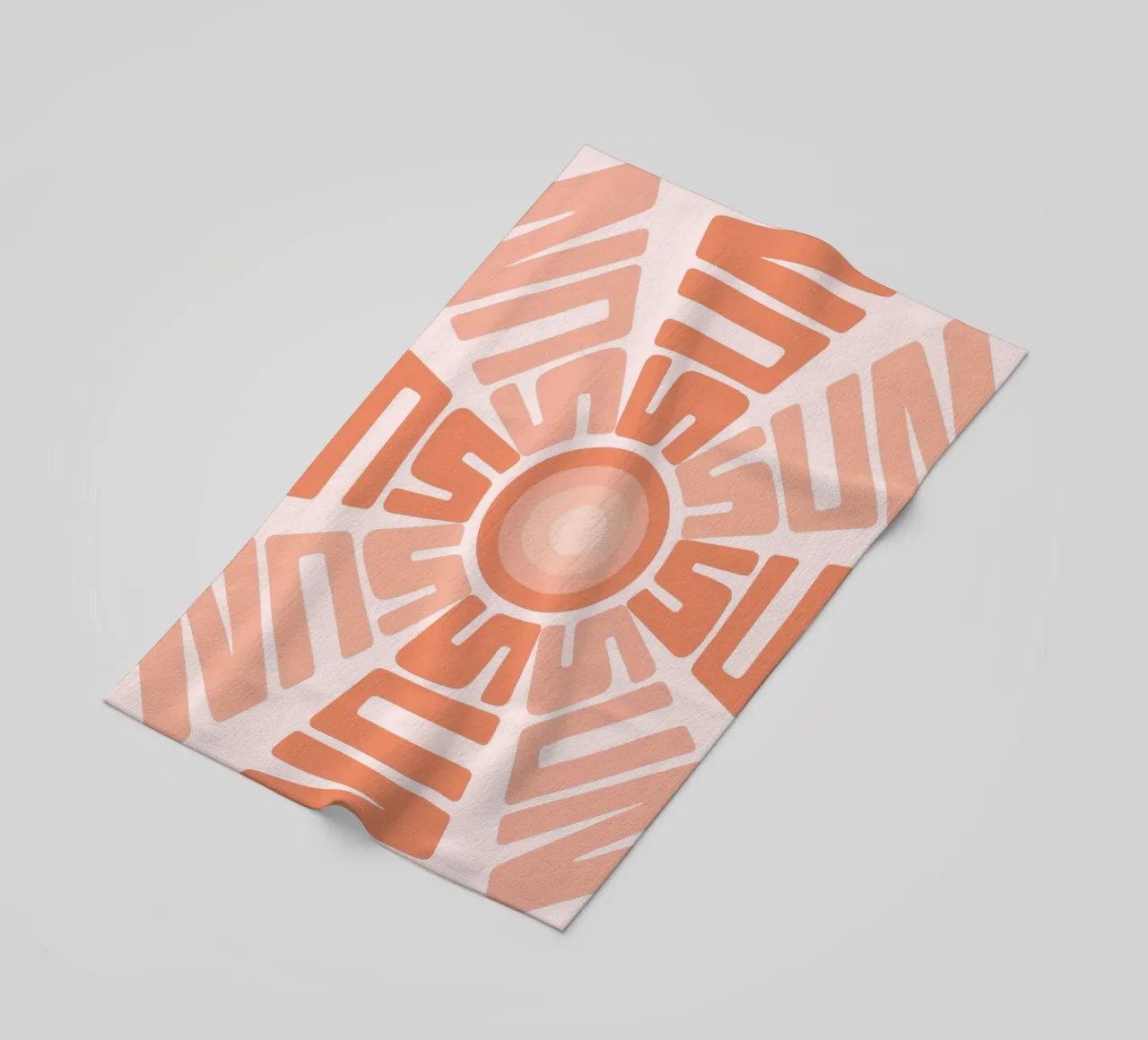 SUN Text Art Sun Print | Design grafico estetico telo mare da NorwesClub