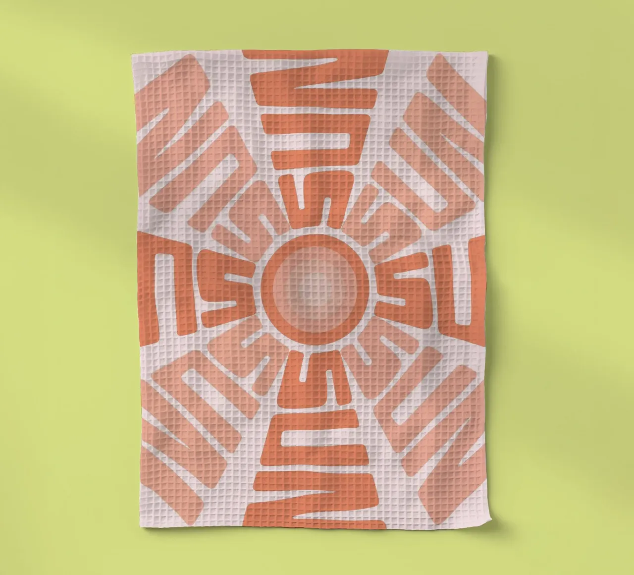 SUN Text Art Sun Print | Design grafico estetico canovaccio da cucina da NorwesClub