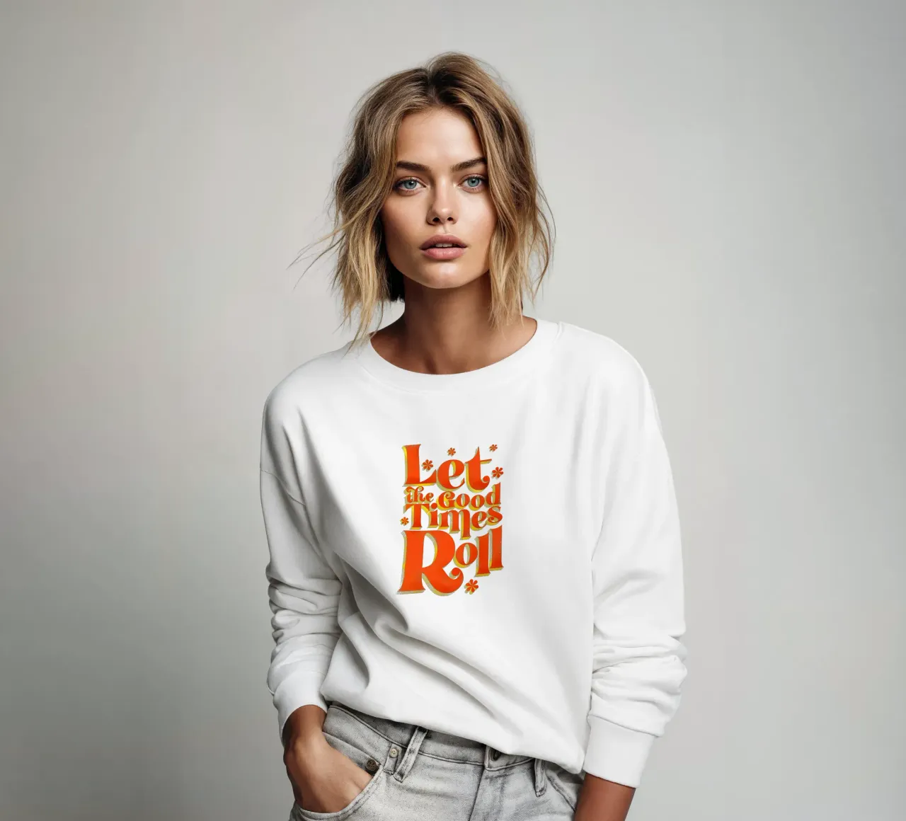 Let the Good Times Roll - Stampa di una citazione retrò felpa da showmemars