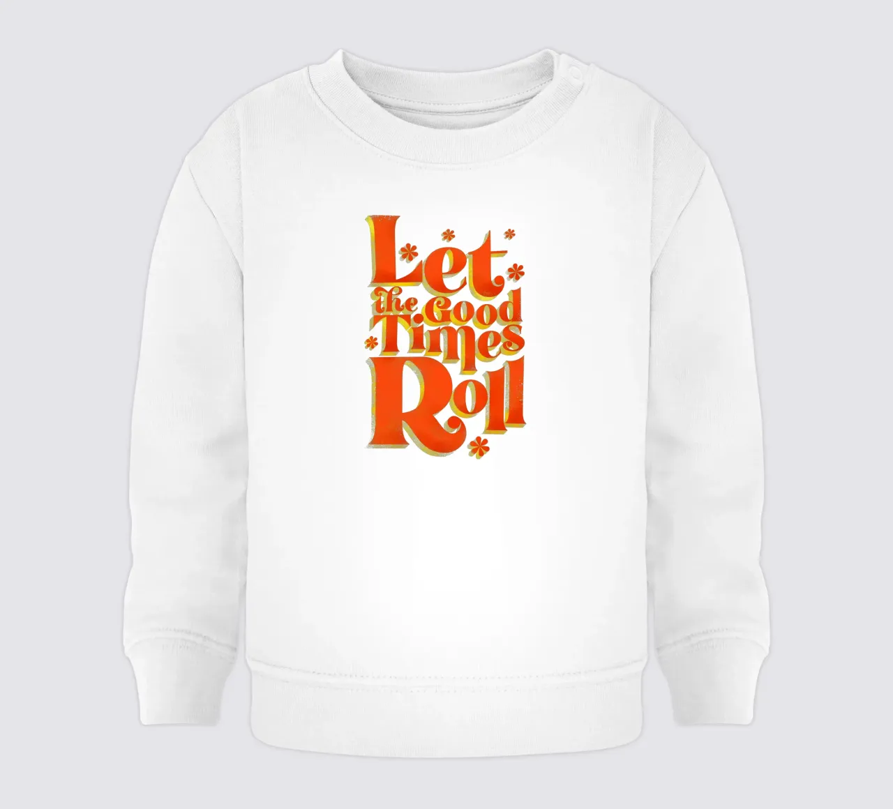 Let the Good Times Roll - Stampa di una citazione retrò felpa neonato da showmemars