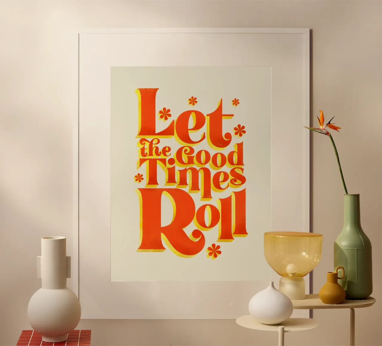 Let the Good Times Roll - Stampa di una citazione retrò carta hahnemühle da showmemars