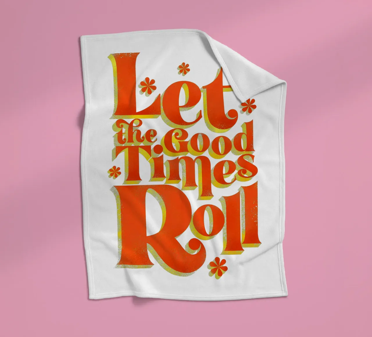 Let the Good Times Roll - Stampa di una citazione retrò coperta in pile da showmemars