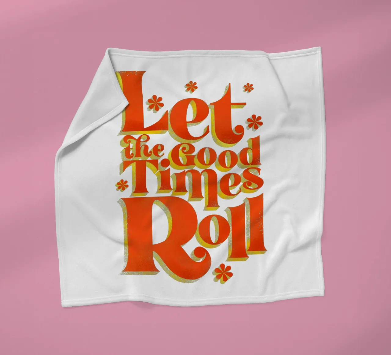 Let the Good Times Roll - Stampa di una citazione retrò coperta in pile da showmemars