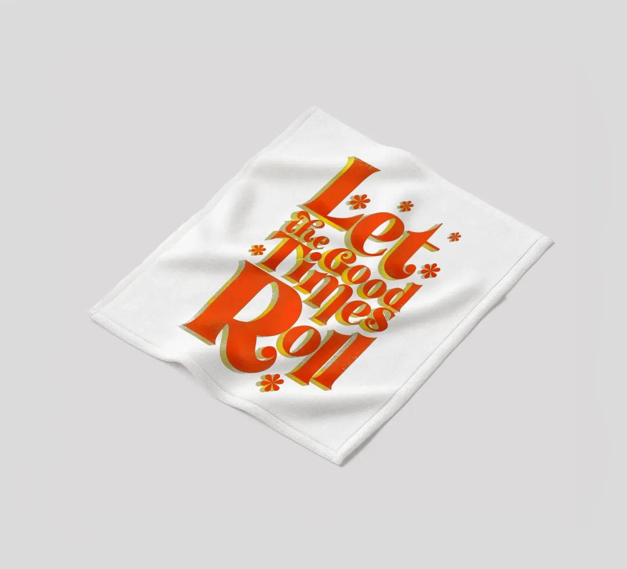 Let the Good Times Roll - Stampa di una citazione retrò coperta in pile da showmemars