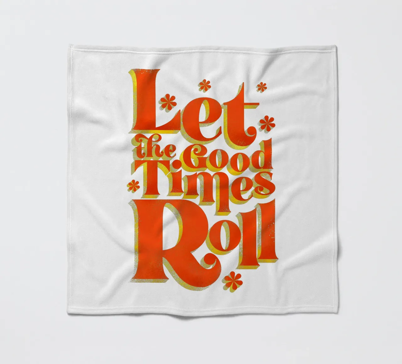 Let the Good Times Roll - Stampa di una citazione retrò coperta in pile da showmemars
