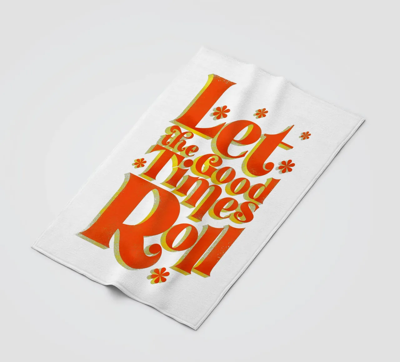 Let the Good Times Roll - Stampa di una citazione retrò coperta in pile da showmemars