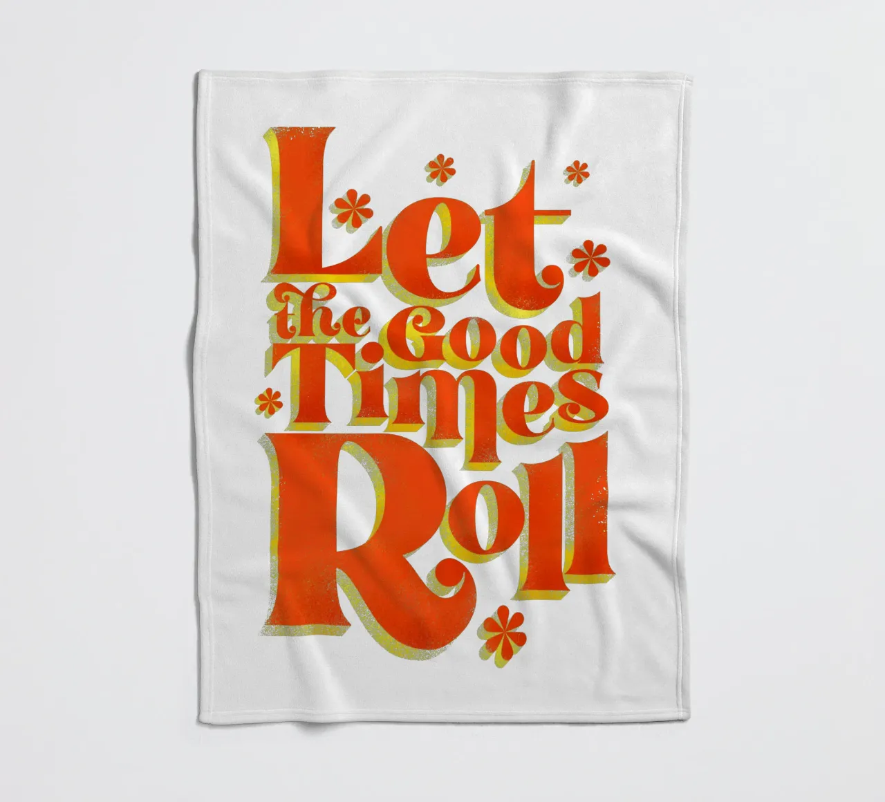 Let the Good Times Roll - Stampa di una citazione retrò coperta in pile da showmemars