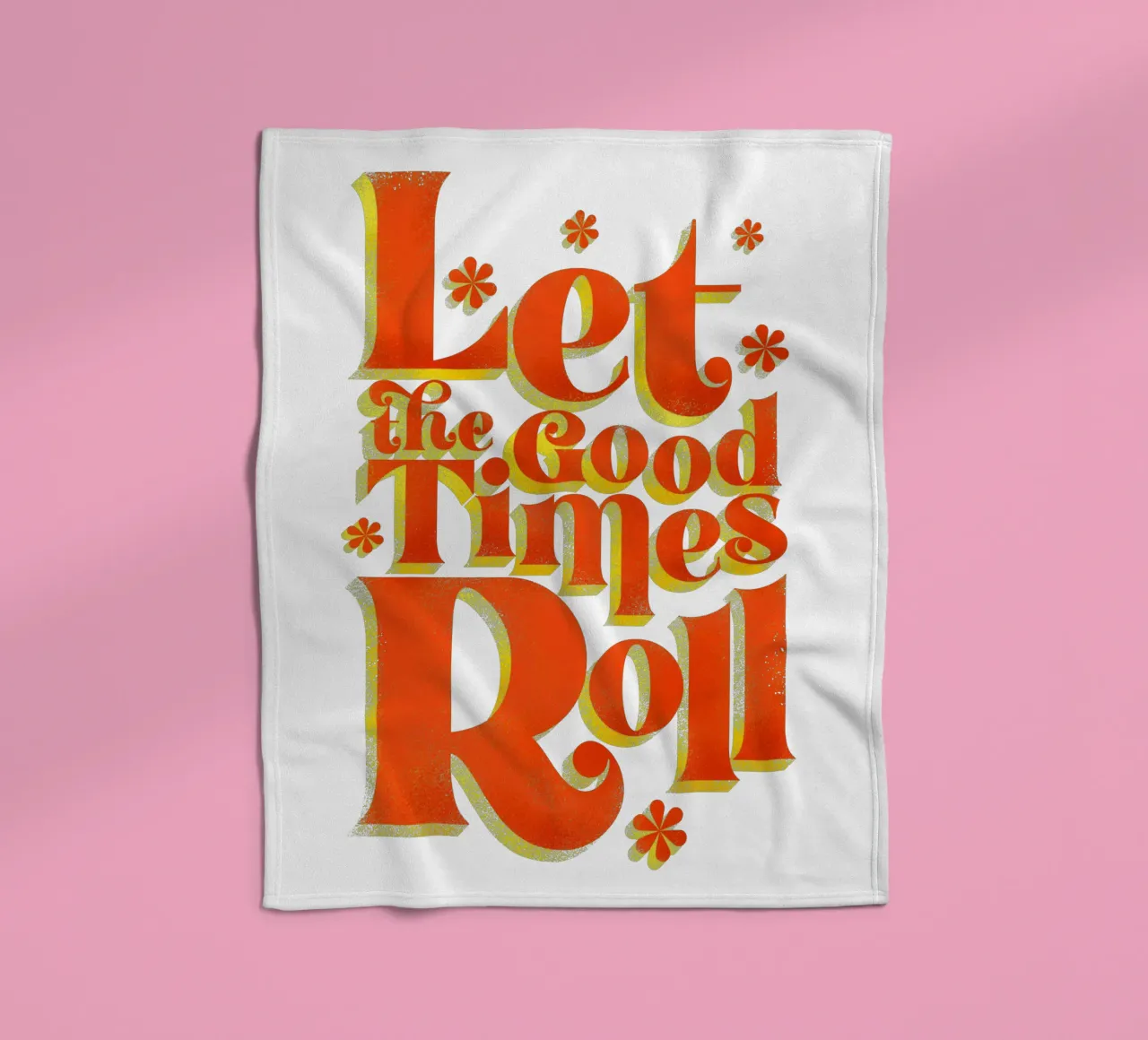 Let the Good Times Roll - Stampa di una citazione retrò coperta in pile da showmemars