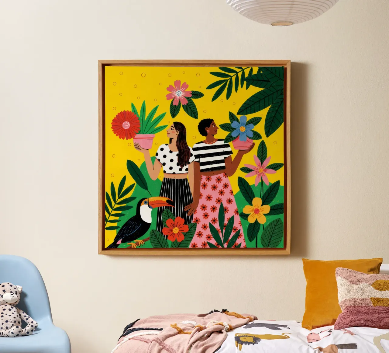Culinary Delight canvas with Floater frame by Murni Strokes