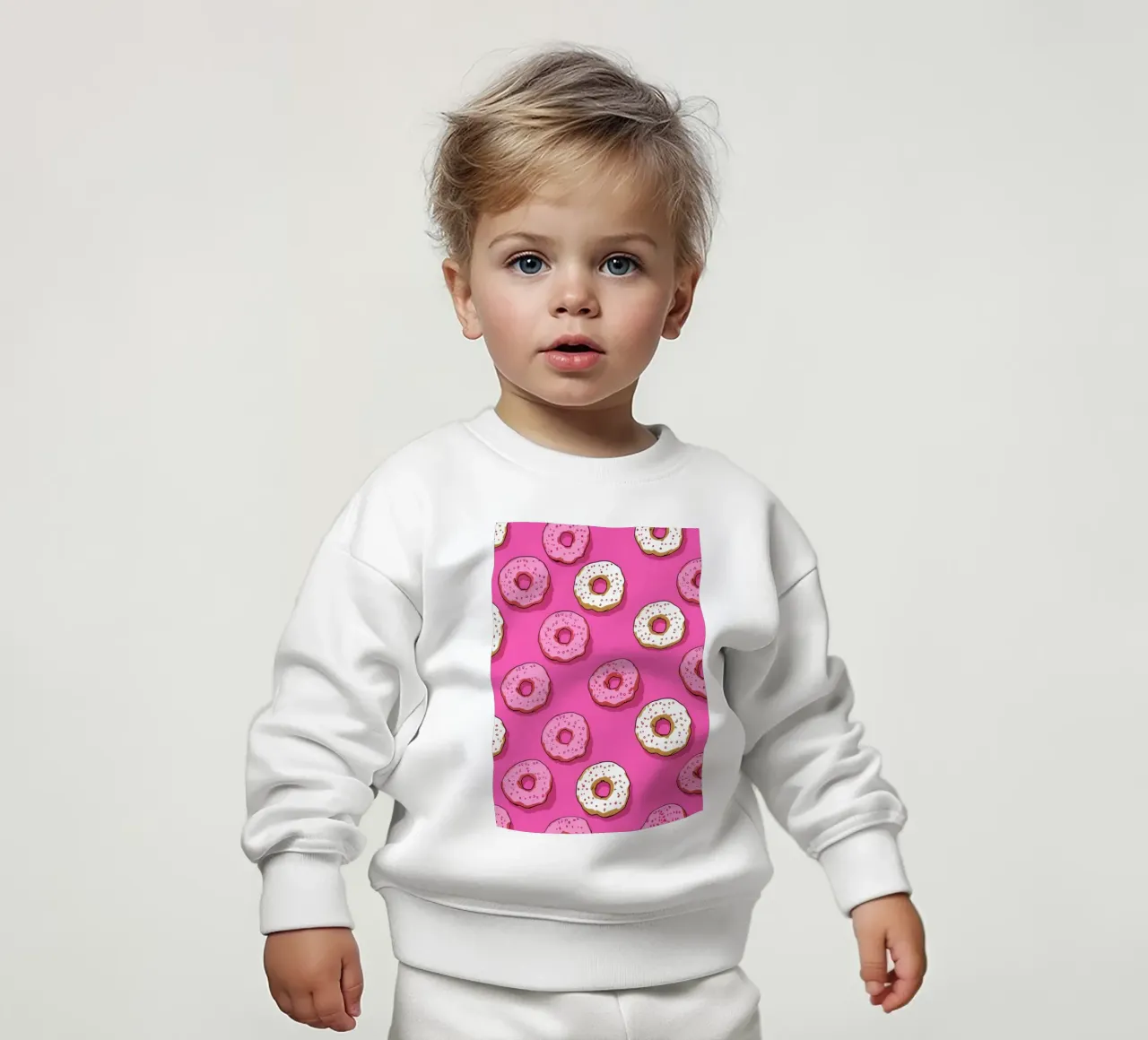Colorful Donut Pattern Print | Aesthetic Food Art baby sweatshirt by NorwesClub