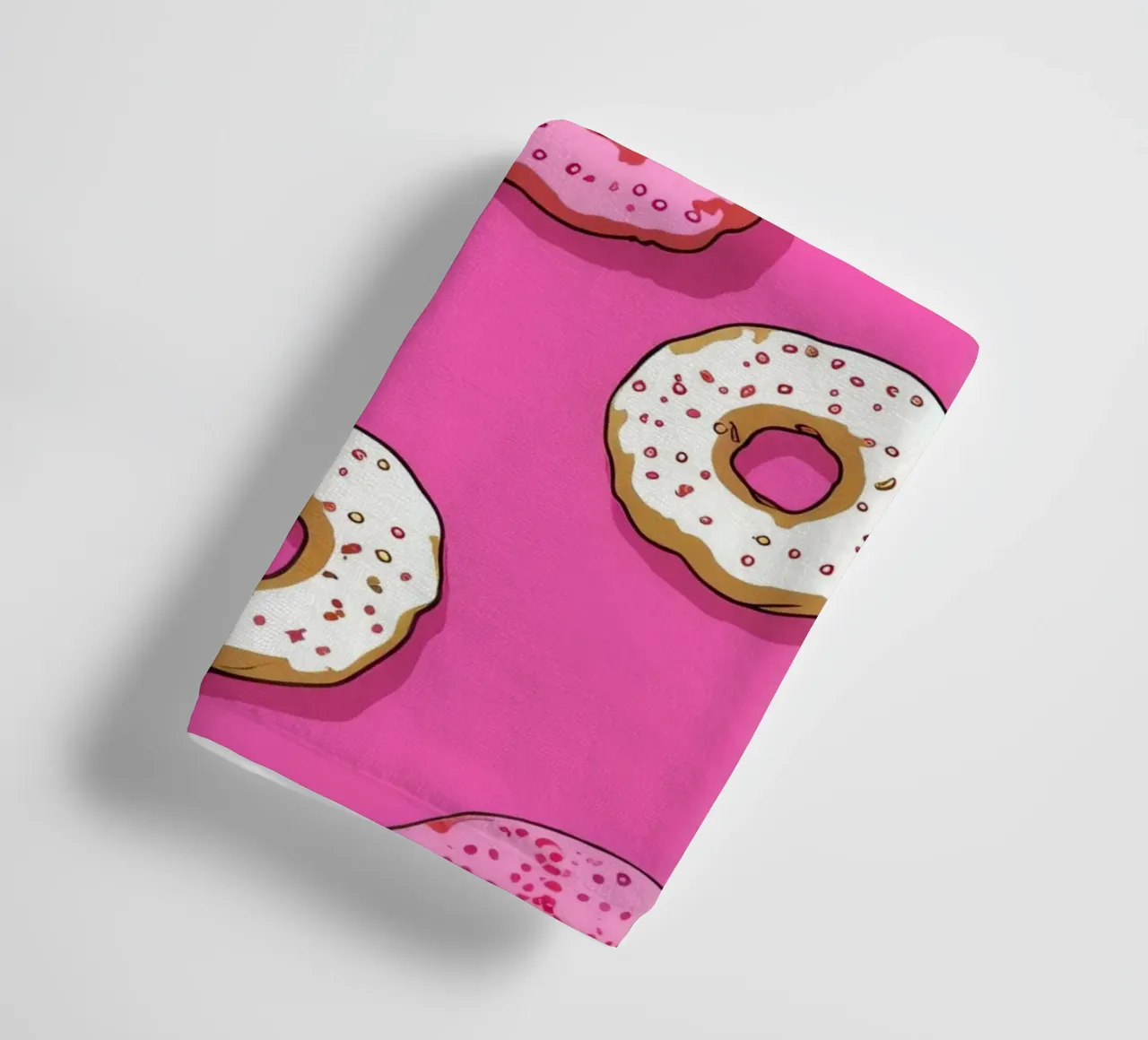 Colorful Donut Pattern Print | Aesthetic Food Art towel by NorwesClub