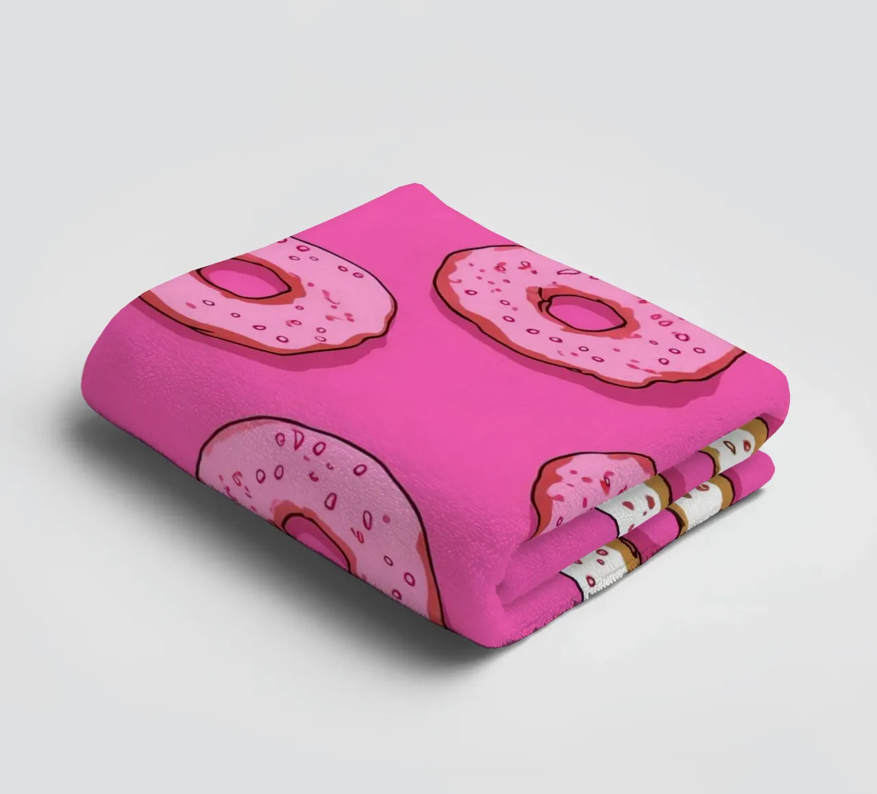 Colorful Donut Pattern Print | Aesthetic Food Art towel by NorwesClub
