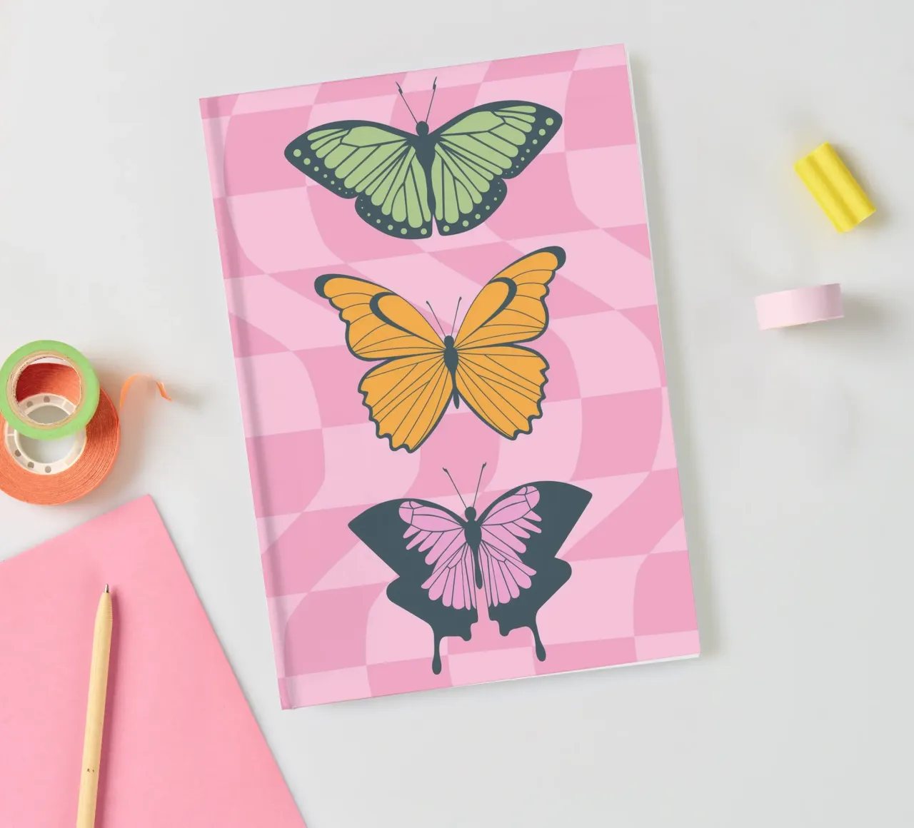 Farfalle estetiche stampate | Modello grafico d'arte diario da NorwesClub