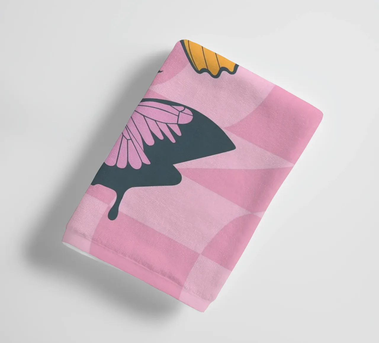 Farfalle estetiche stampate | Modello grafico d'arte asciugamano da bagno da NorwesClub