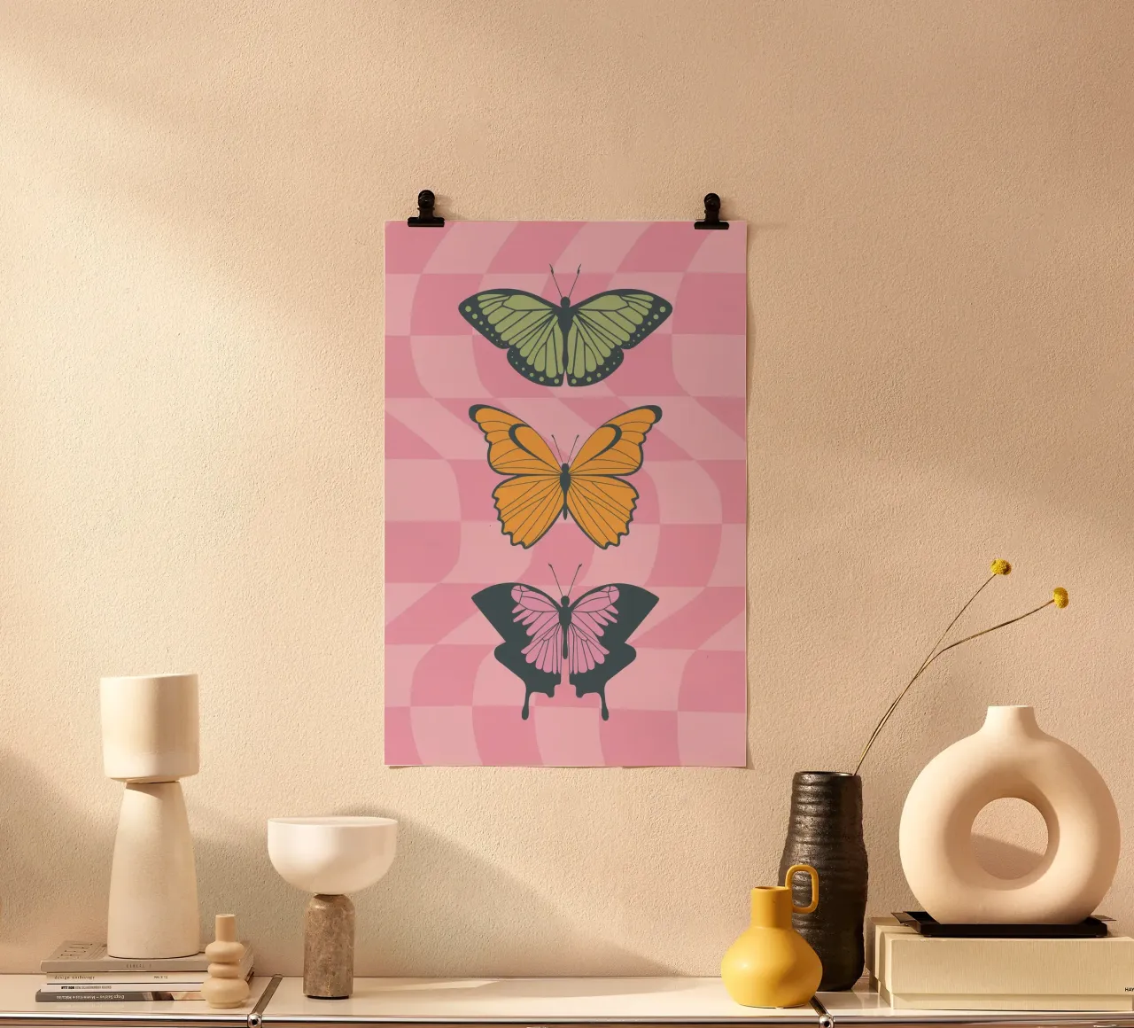 Farfalle estetiche stampate | Modello grafico d'arte carta hahnemühle da NorwesClub