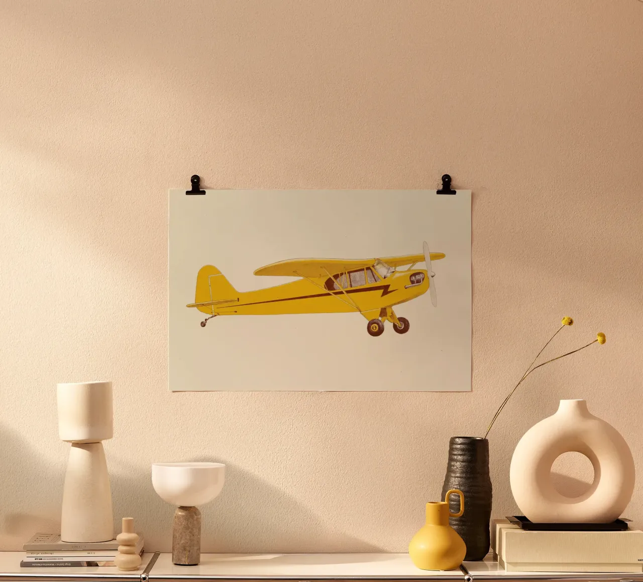 Piper Club poster con telaio in alluminio da Florent Bodart