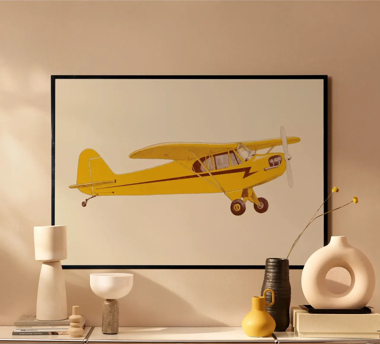 Piper Club poster con telaio in alluminio da Florent Bodart
