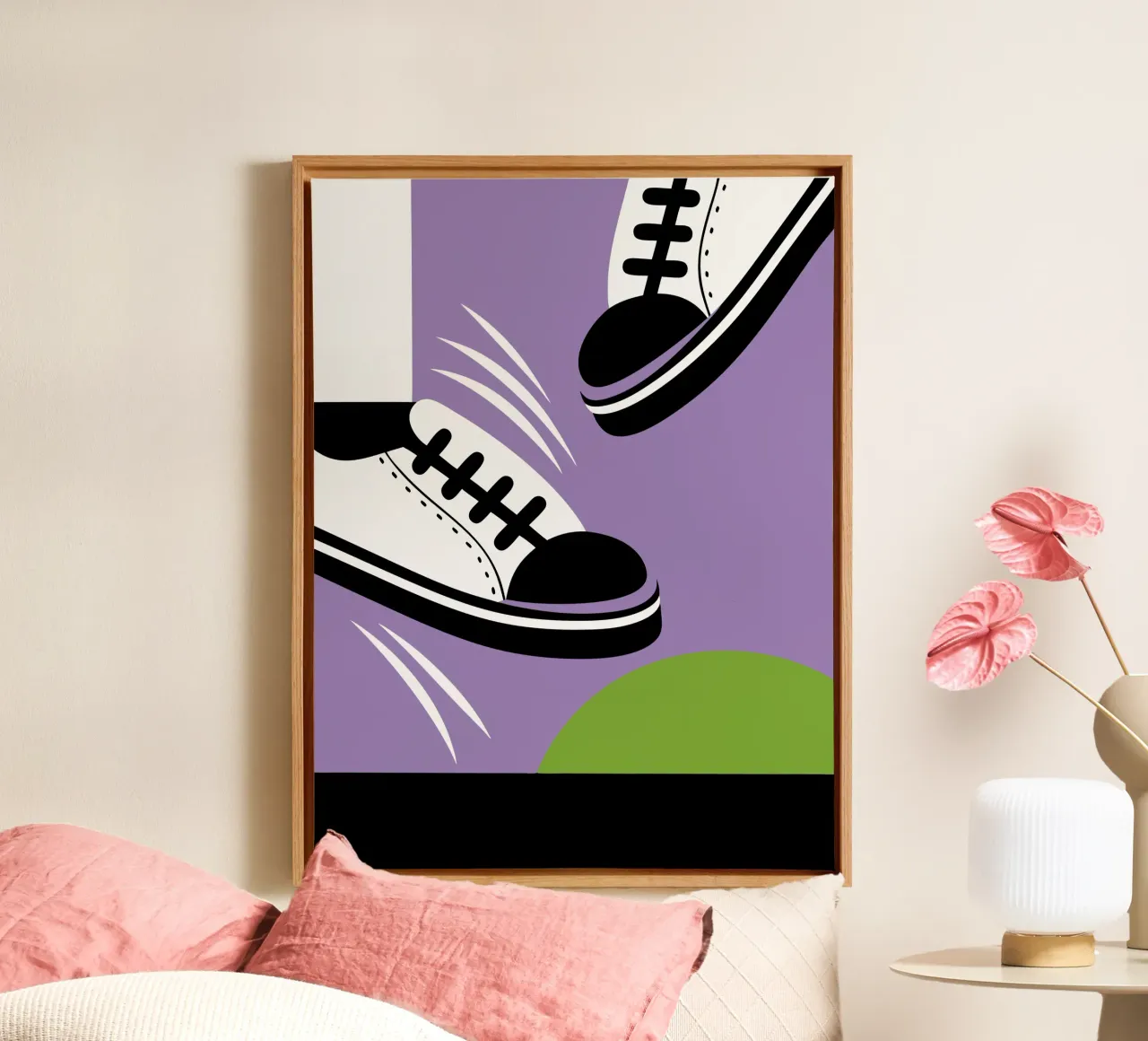 Scarpa tela con Cornice a cassetta da LOOK DIFFERENT