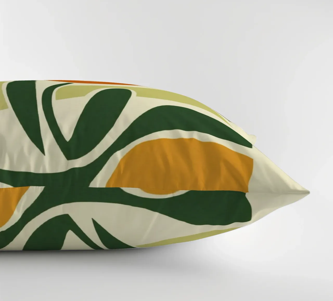 Tulip Silhouette on Abstract Backdrop in Earthy Tones decorative cushion by Modern Muse