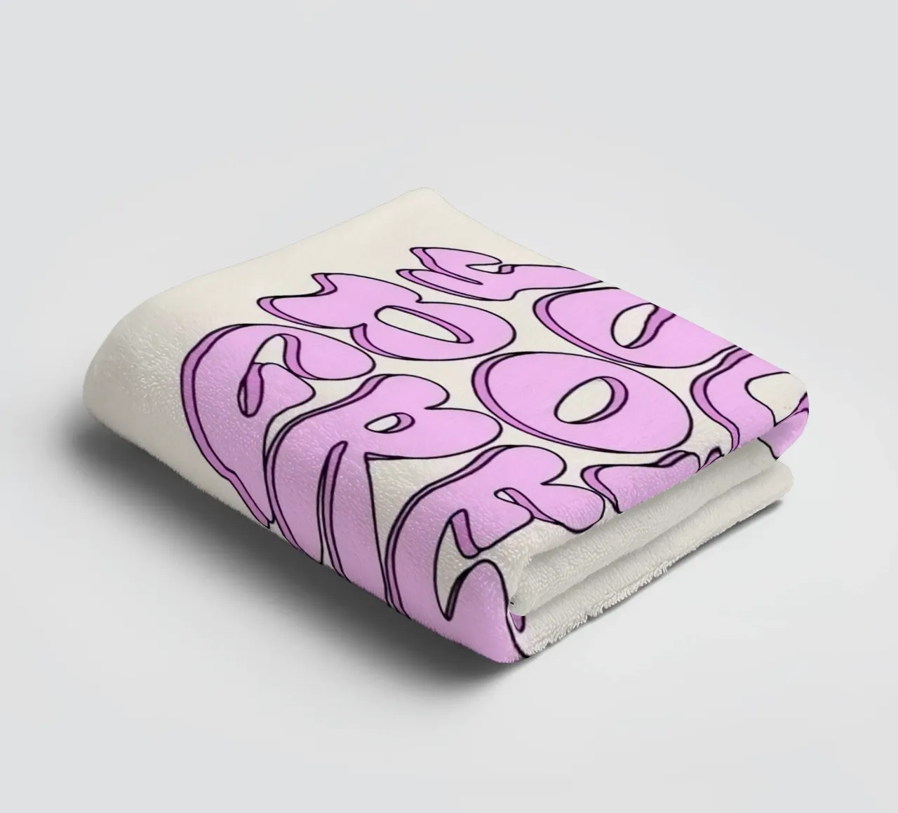 You're Doing Great Print | Pink Aesthetic Art towel by NorwesClub