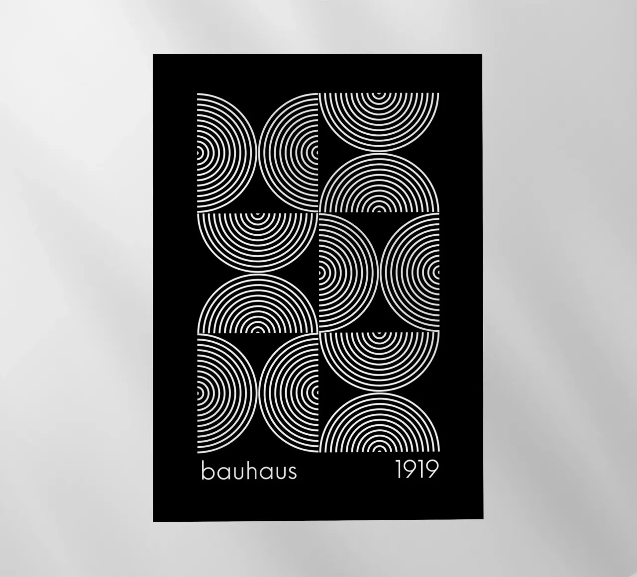Stampa geometrica Bauhaus | Iconico design astratto pellicola backlit da NorwesClub