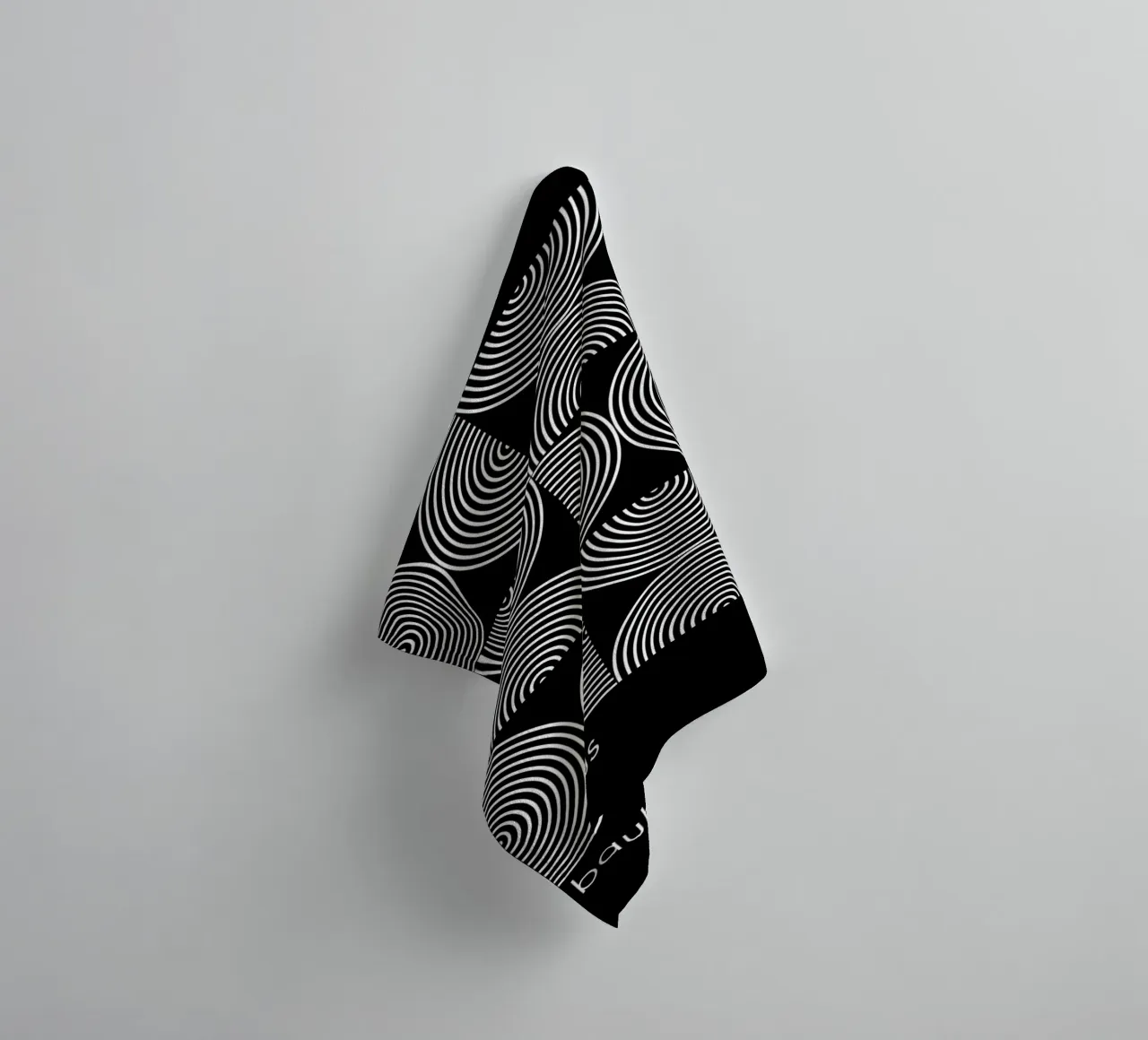 Bauhaus Geometrische Print | Iconisch Abstract Ontwerp badhanddoek van NorwesClub