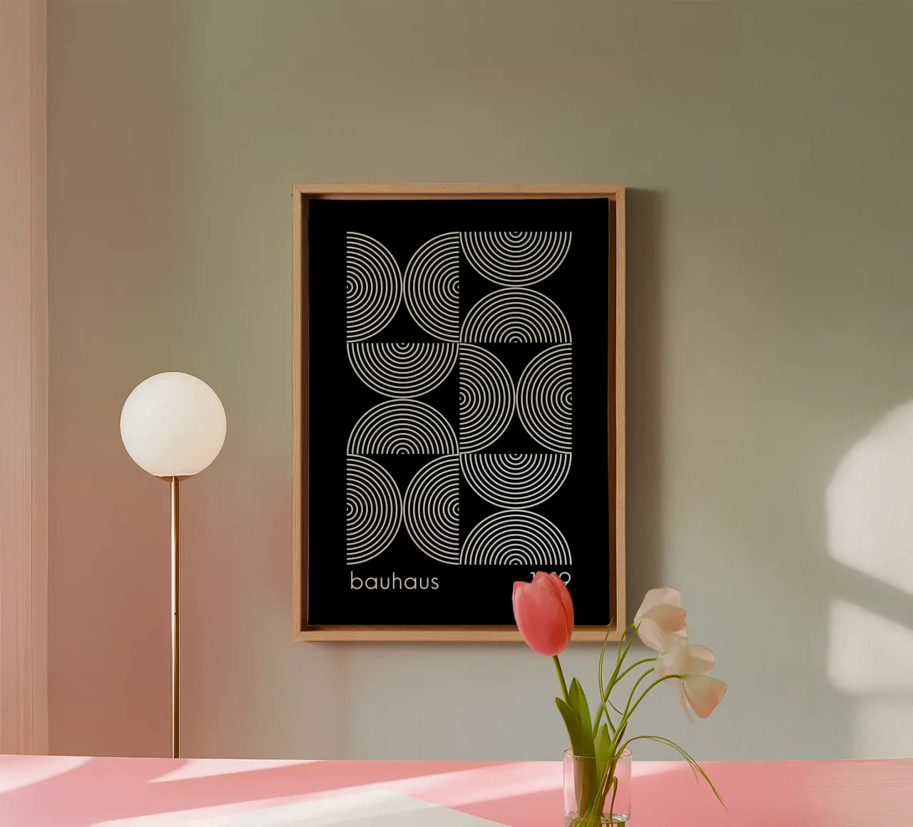 Bauhaus Geometrische Print | Iconisch Abstract Ontwerp canvas van NorwesClub